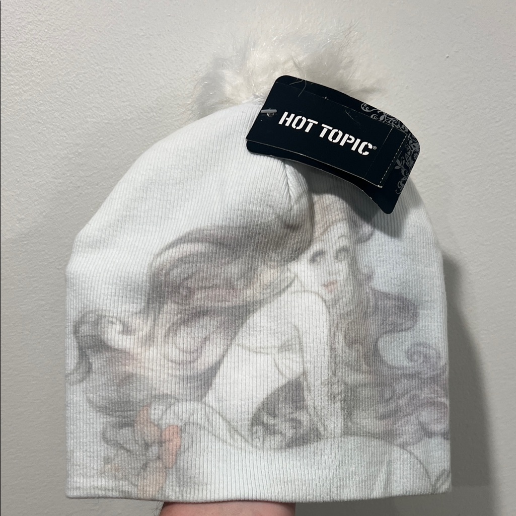 Disney Ariel Sketchy Art Beanie With Pom Pom Hot Topic